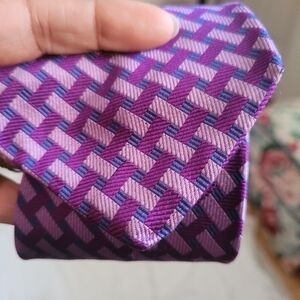 Brooks Brothers Silk Purple Patterned Men's Tie